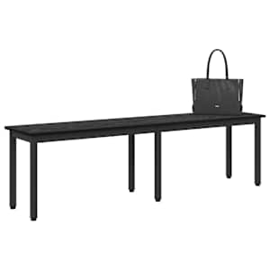 lavice Černý dub 160 x 35 x 45 cm kompozitní dřevo - obrázek 3