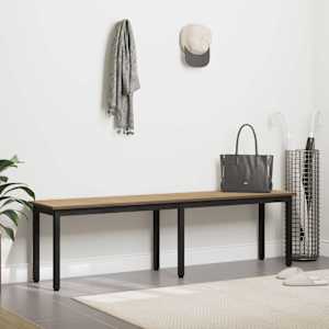 lavice Umělecký dub 160 x 35 x 45 cm kompozitní dřevo - obrázek 4