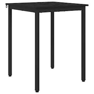 vidaXL S&ouml;&ouml;gilauad 60 x 60 x 75 cm Tehispuit Must tamm Kandiline