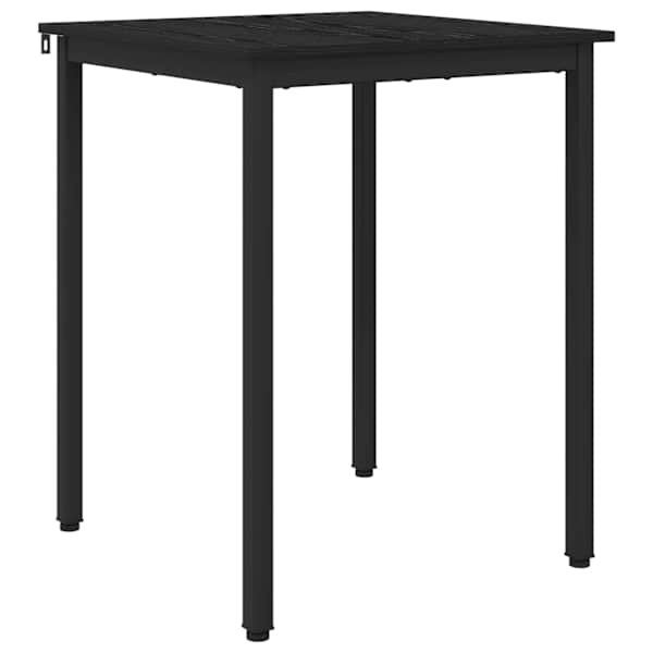vidaXL S&ouml;&ouml;gilauad 60 x 60 x 75 cm Tehispuit Must tamm Kandiline