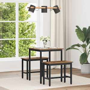 Jedilne mize 60 x 60 x 75 cm KOVINA