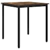 vidaXL S&ouml;&ouml;gilauad 70 x 70 x 75 cm Tehispuit Suitsutatud tamm Kandiline