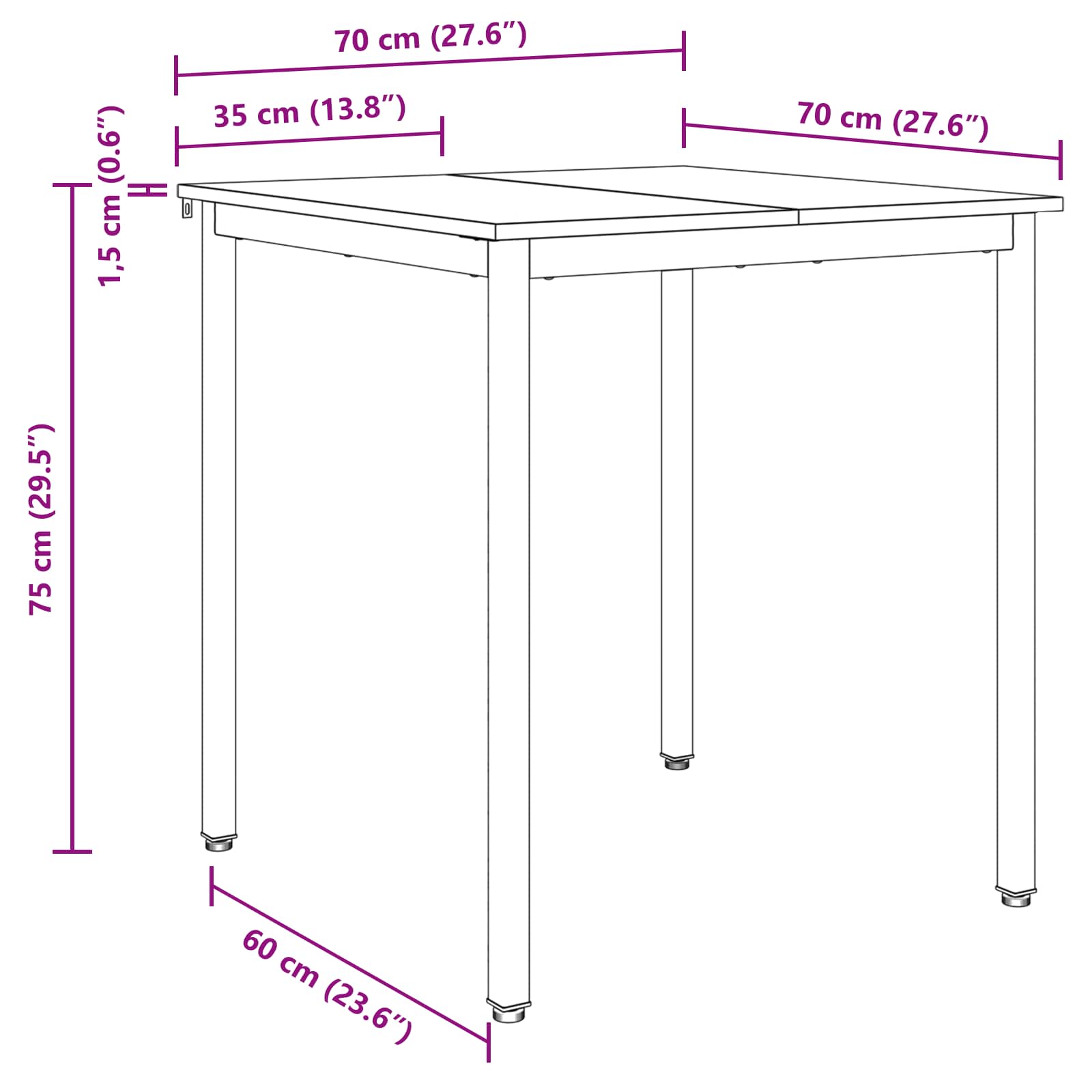 Трапезни маси МЕТАЛ - Image 10