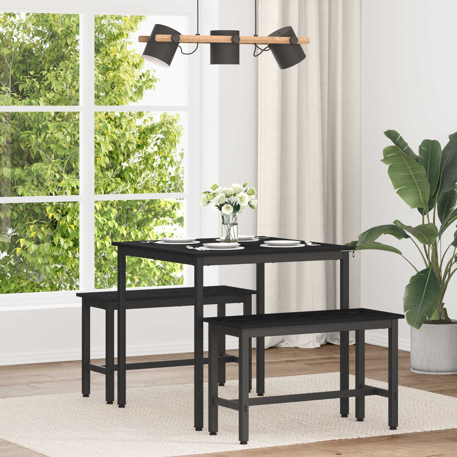 vidaXL Esstische 80 x 80 x 75 cm METALL