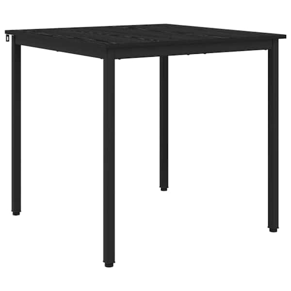 vidaXL S&ouml;&ouml;gilauad 80 x 80 x 75 cm Tehispuit Must tamm Kandiline