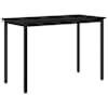 vidaXL S&ouml;&ouml;gilauad 110 x 55 x 75 cm Tehispuit Must tamm Ristk&uuml;lik