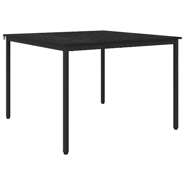 vidaXL S&ouml;&ouml;gilauad 110 x 110 x 75 cm Tehispuit Must tamm Ristk&uuml;lik