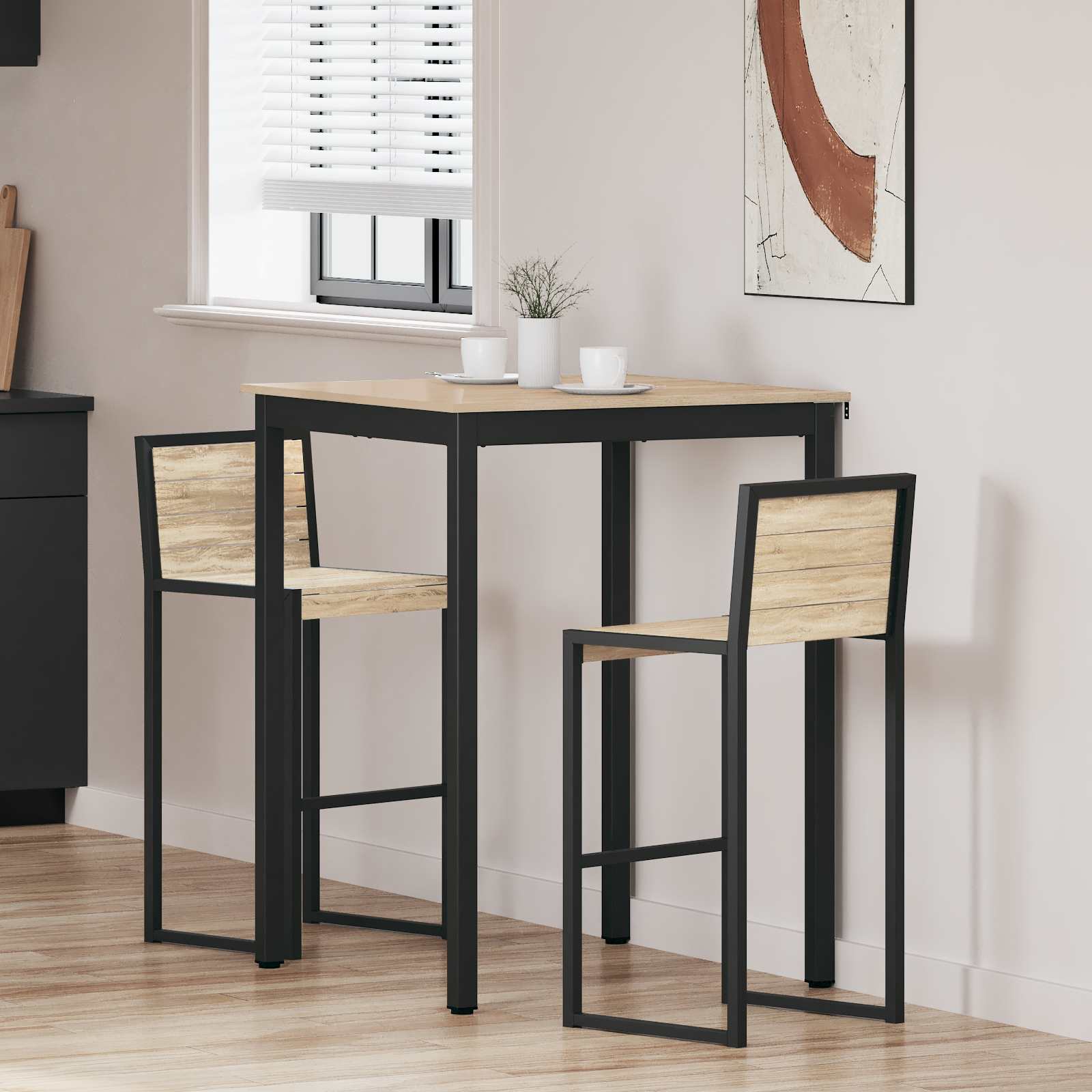 vidaXL Masă Bar în Picioare Lemn compozit