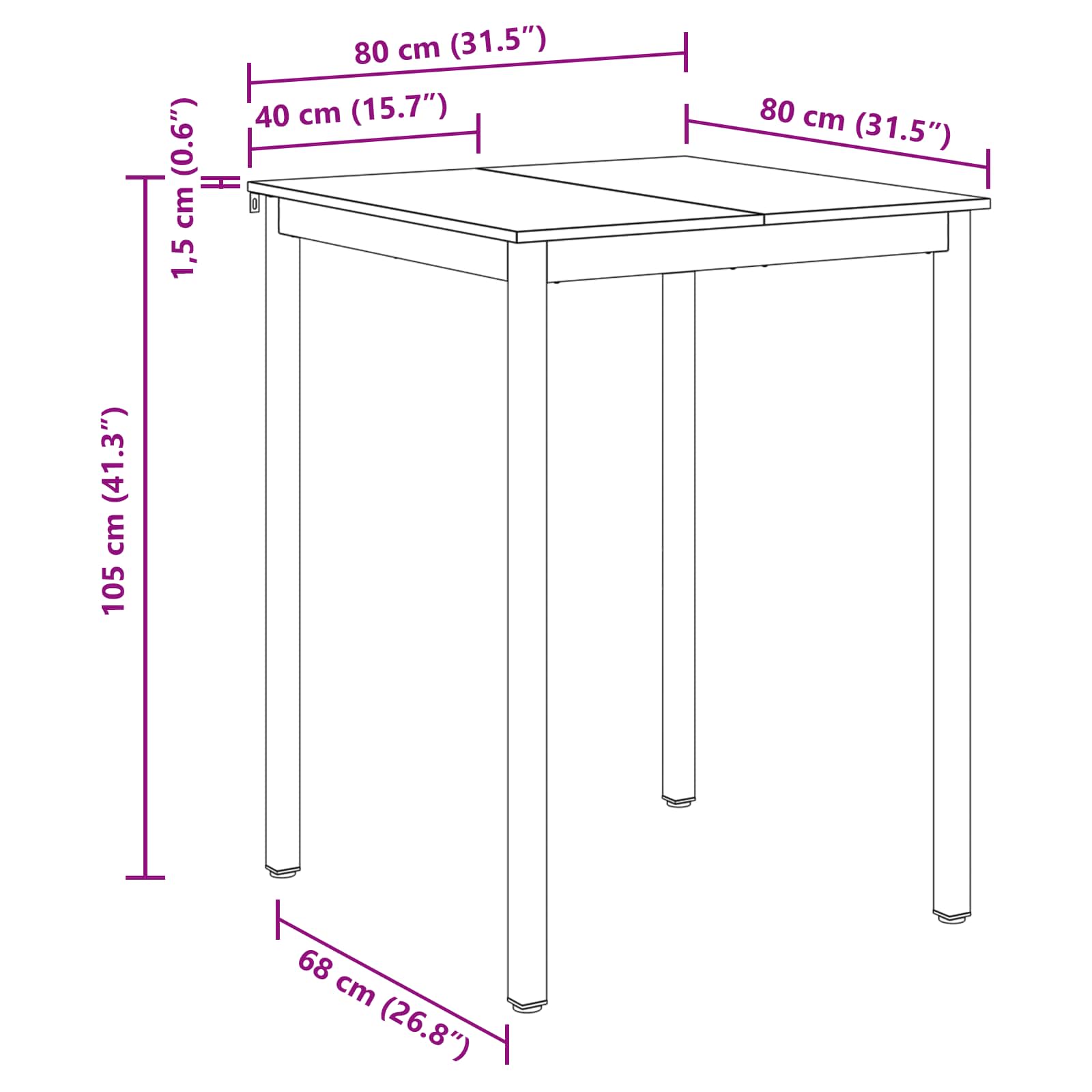Трапезни маси Инженерно дърво - Image 10