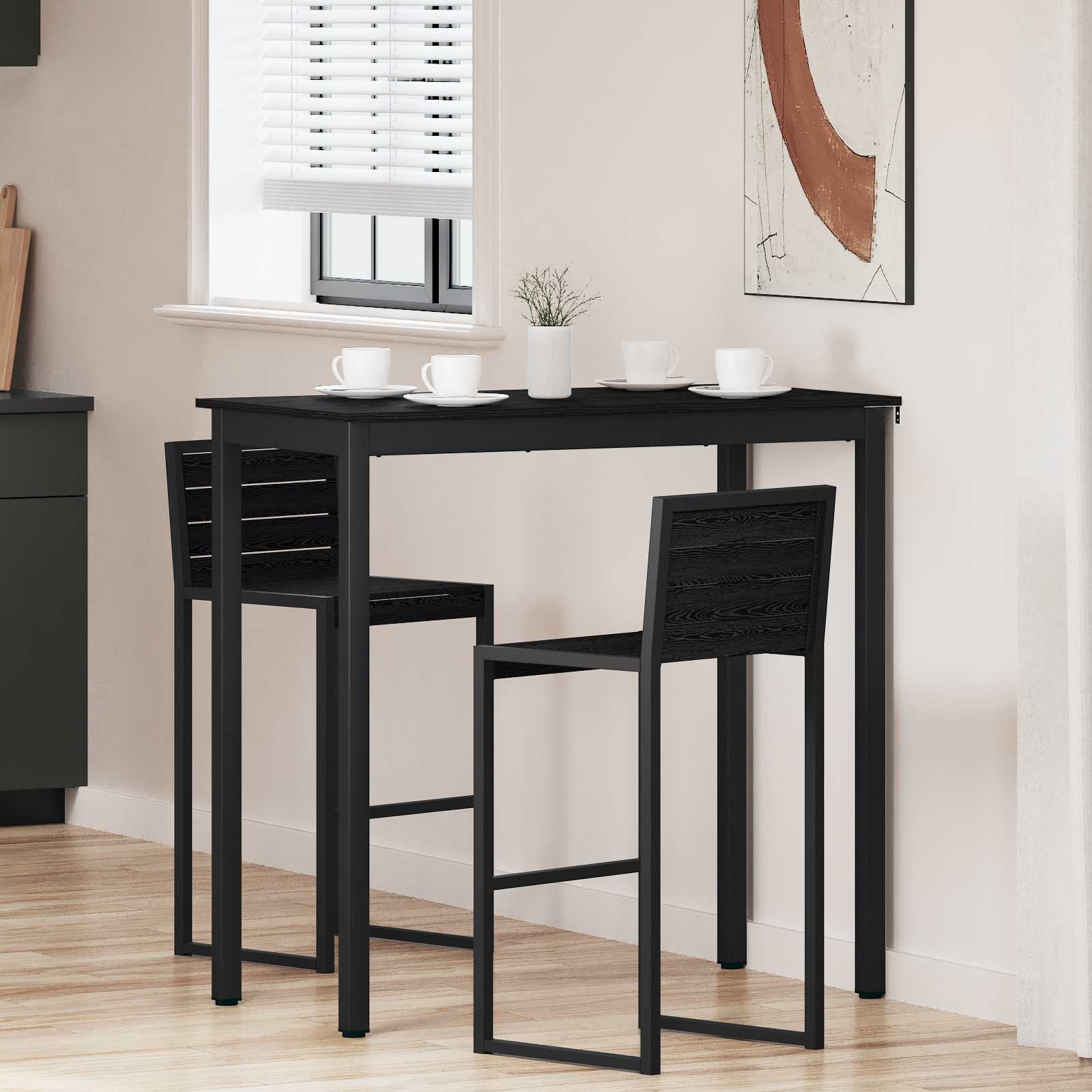 vidaXL Masă Bar în Picioare Lemn compozit