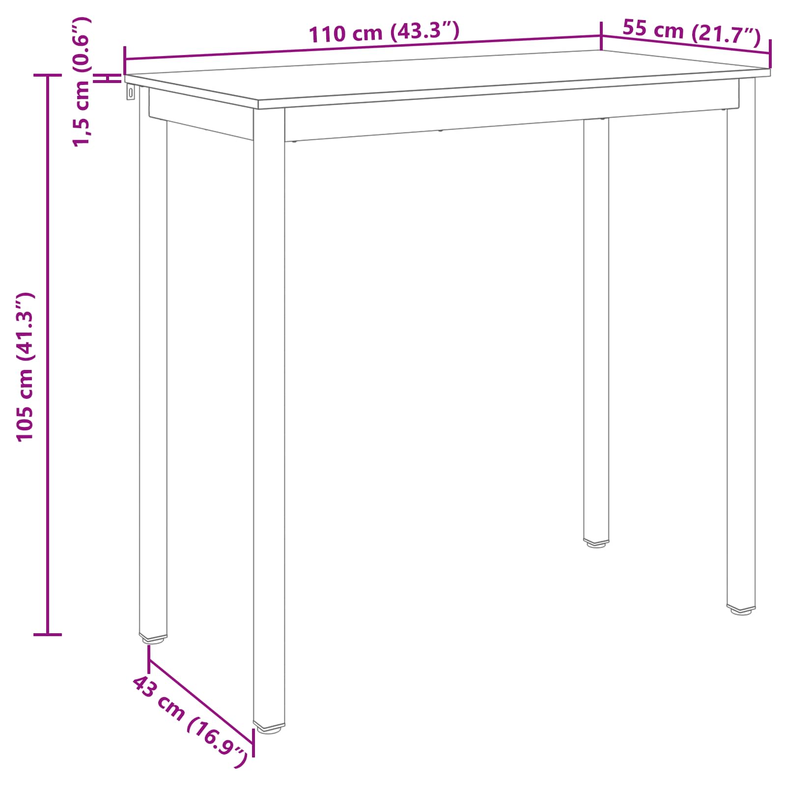 Трапезни маси Инженерно дърво - Image 10