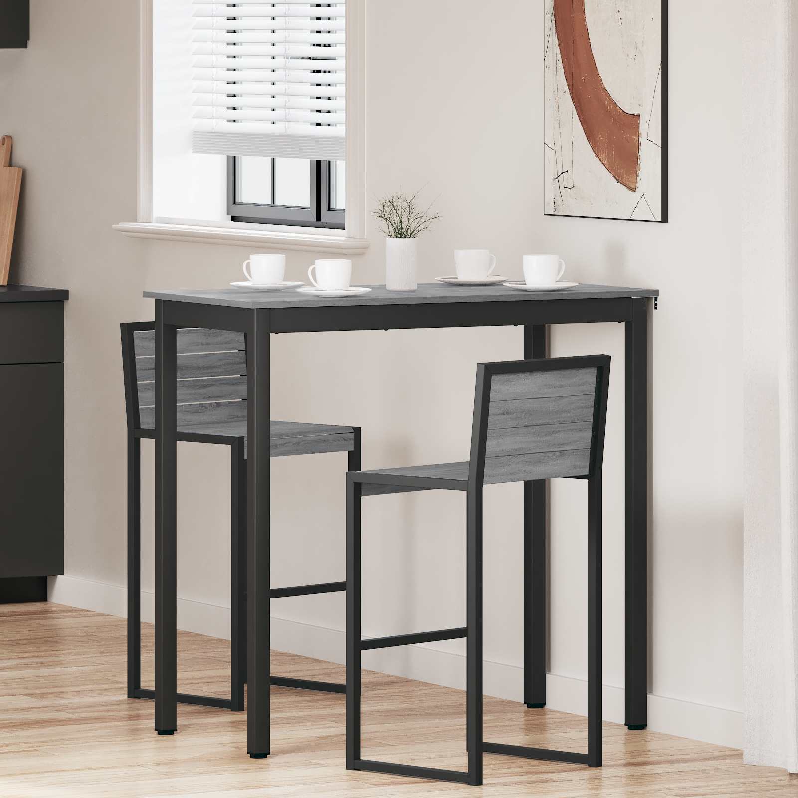 vidaXL Stehtisch Holzwerkstoff