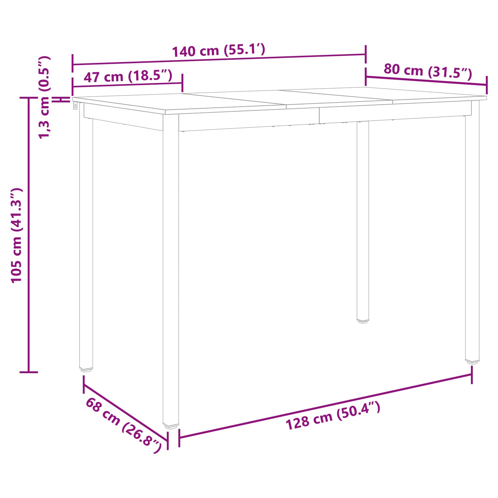 Трапезни маси Инженерно дърво - Image 11