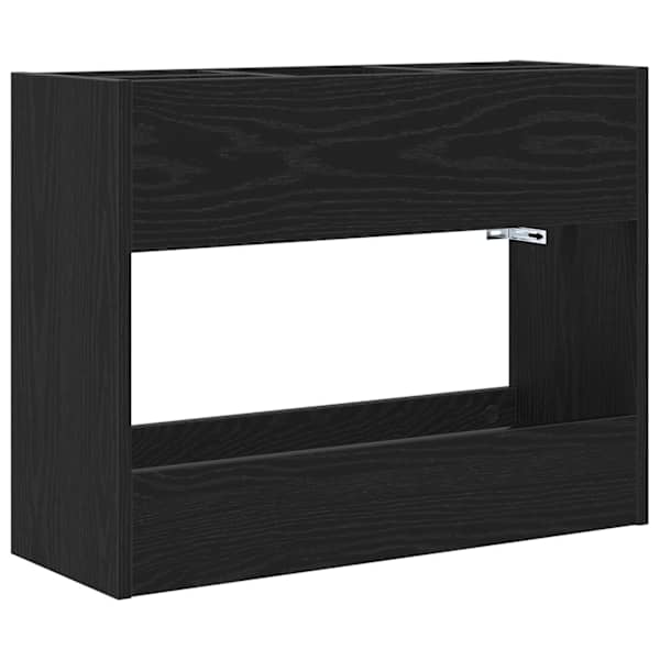 vidaXL Hoidik ja riputustugi Must tamm 65 x 24 x 50 cm Tehispuit