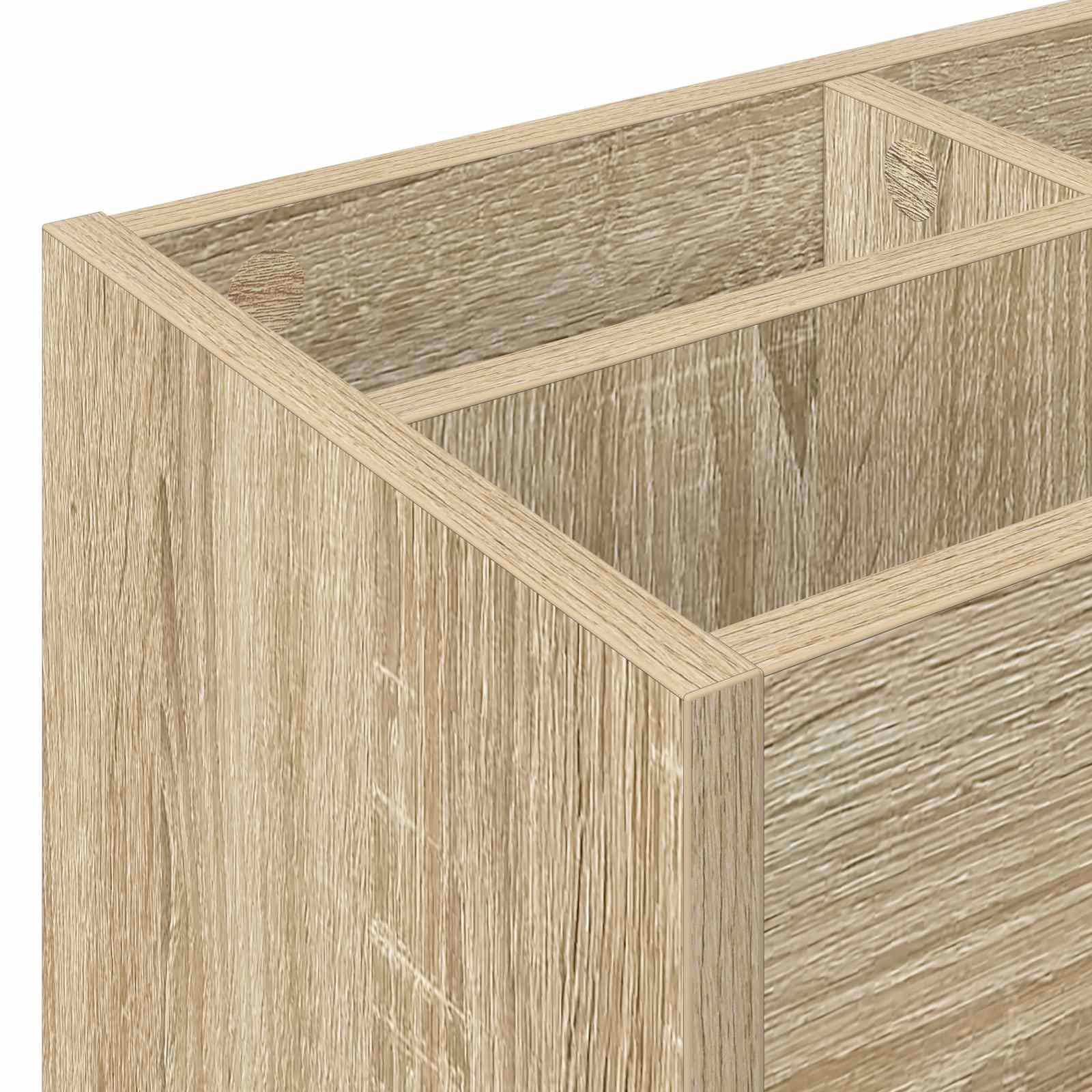 Paraplu Standaard Sonoma Eiken 65 x 24 x 50 cm Bewerkt hout image 8