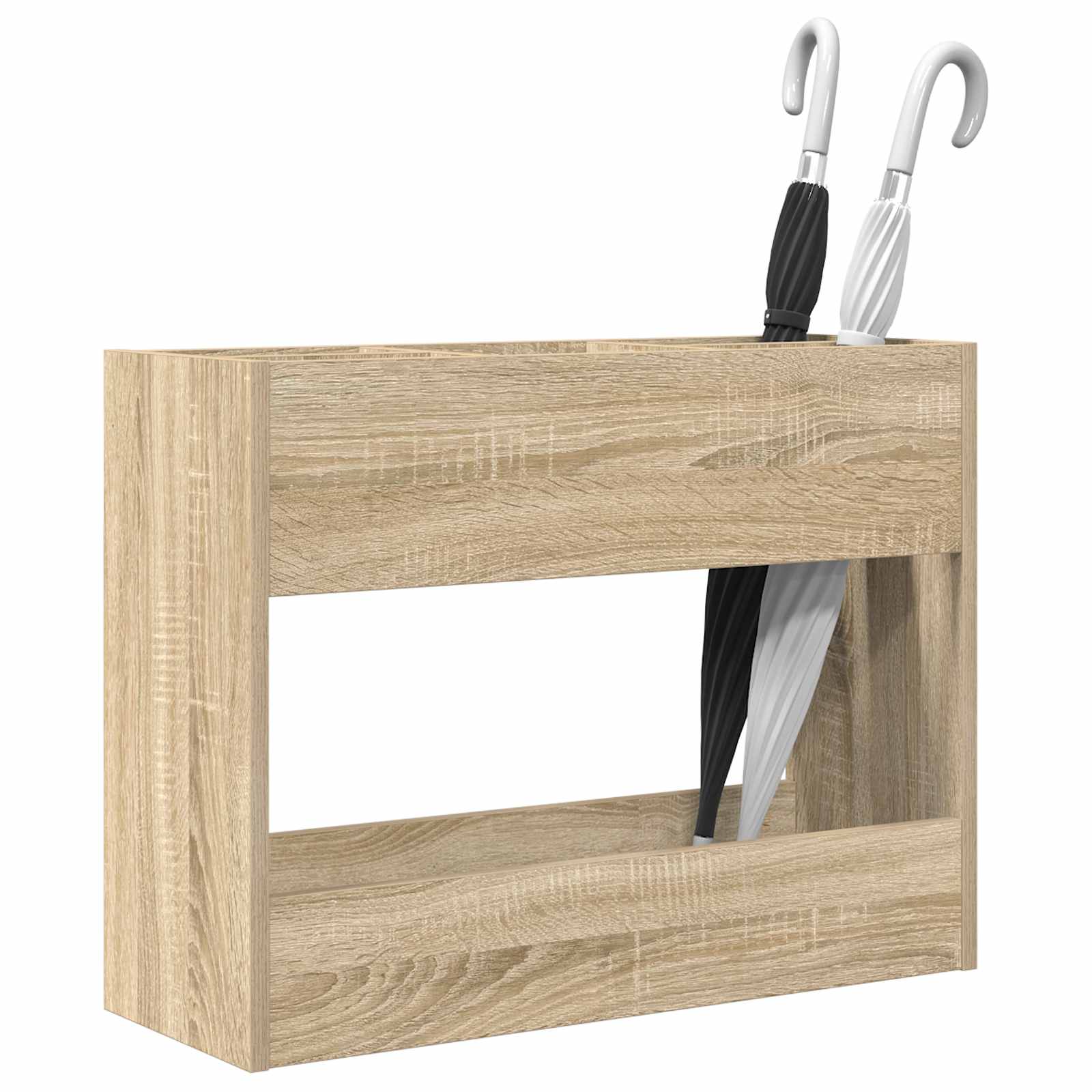 Paraplu Standaard Sonoma Eiken 65 x 24 x 50 cm Bewerkt hout image 3