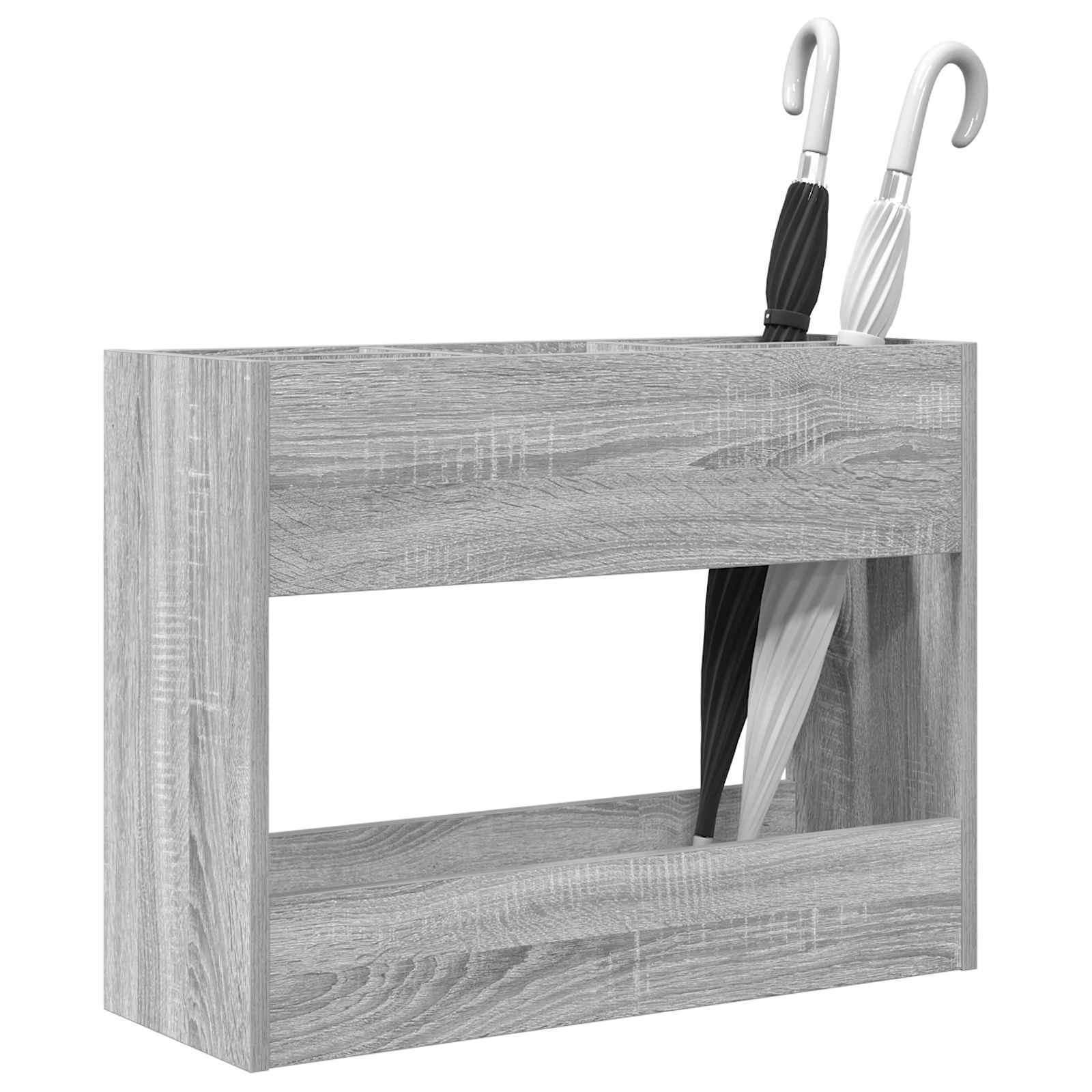 Paraplu Standaard Grijs Sonoma 65 x 24 x 50 cm Bewerkt hout image 3