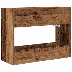 vidaXL Hoidik ja riputustugi Vana puit 65 x 24 x 50 cm Tehispuit