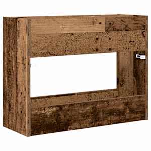 Stojan na slunečníky s úložištěm Staré dřevo 65 x 24 x 50 cm - obrázek 7