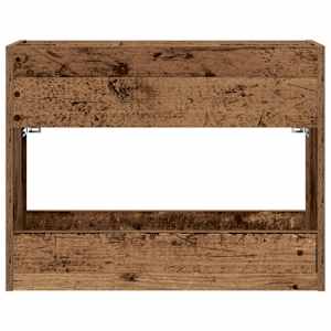 Stojan na slunečníky s úložištěm Staré dřevo 65 x 24 x 50 cm - obrázek 5
