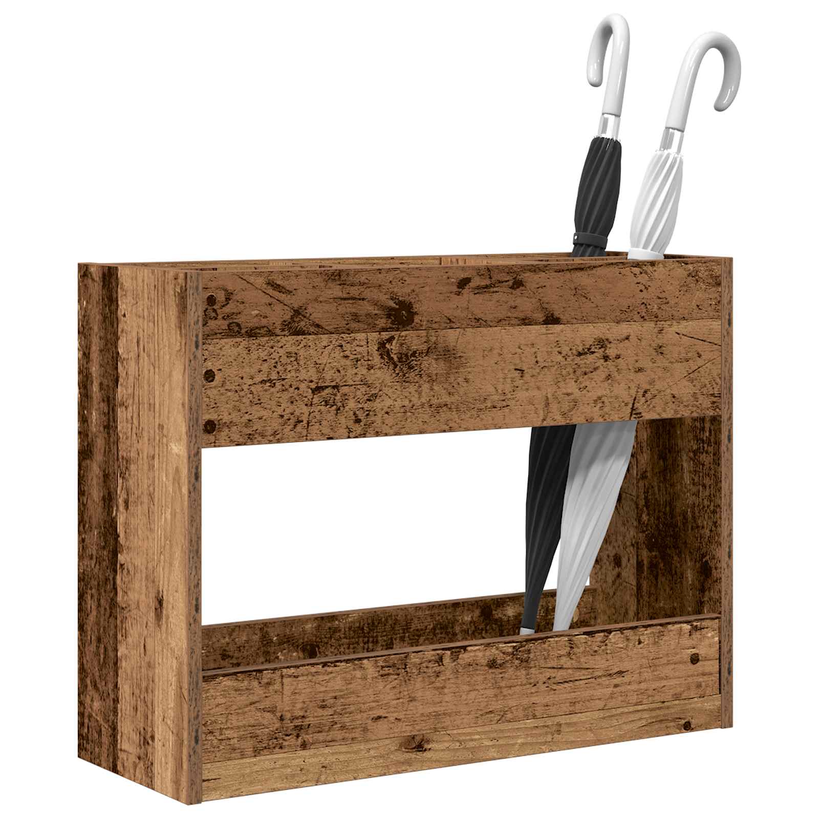 Paraplu Standaard Oudhout 65 x 24 x 50 cm Bewerkt hout image 3