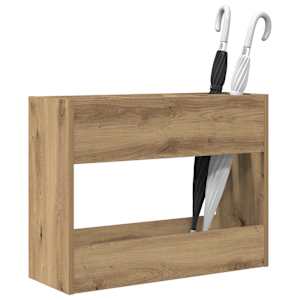 Stojan na slunečníky s úložištěm Artisanový dub 65 x 24 x 50 cm - obrázek 3