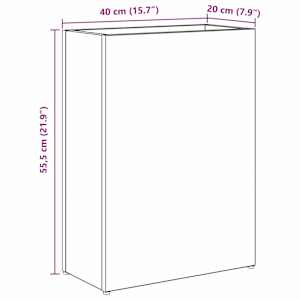 Stojan na slunečníky s úložištěm Kouřový dub 40 x 20 x 55,5 cm - obrázek 11