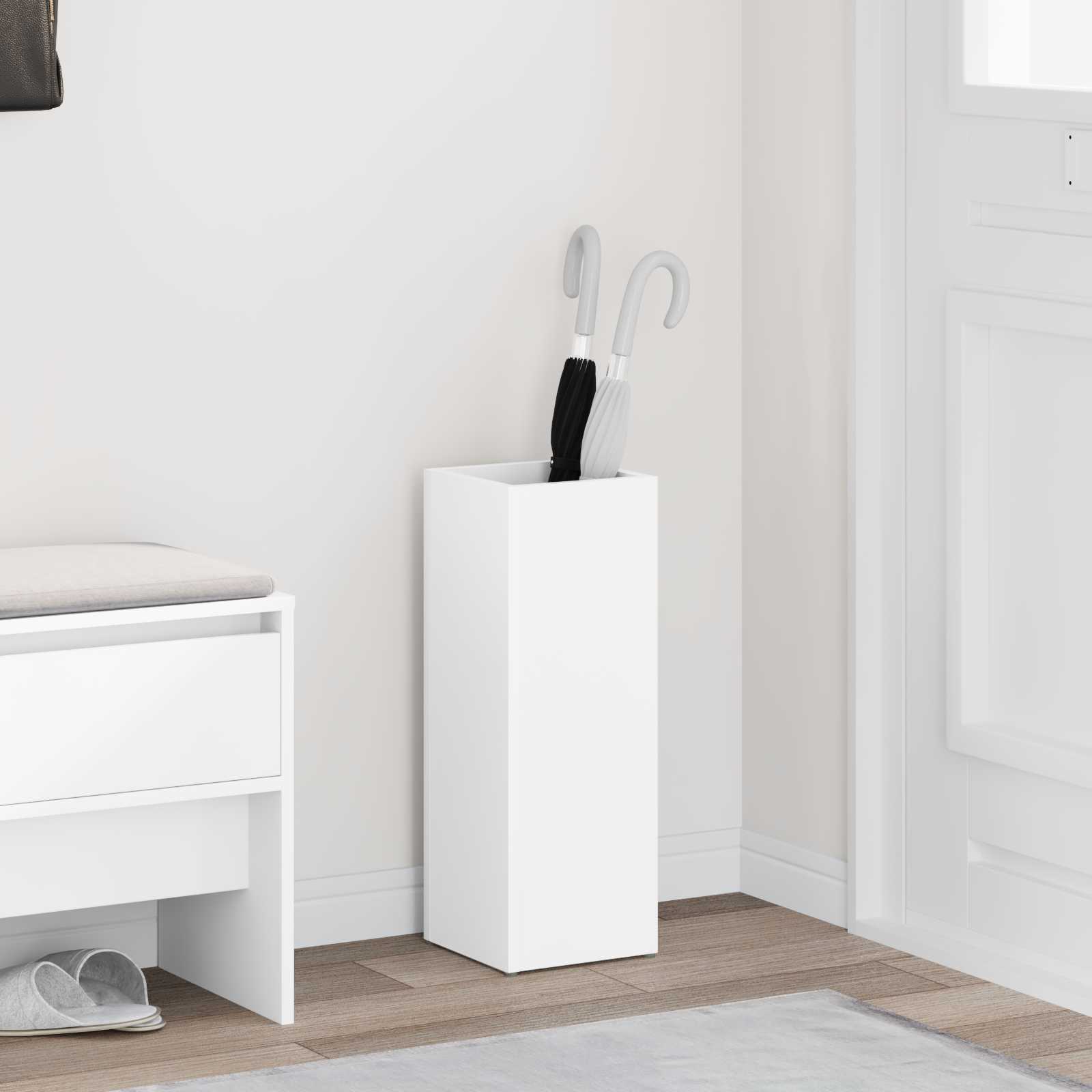 vidaXL Sonnenschirmhalter Weiß 20 x 20 x 55,5 cm Holzwerkstoff