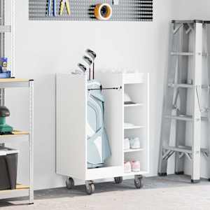 Golf omara s kolesom Enobarvno Bela 65 x 45 x 98 cm