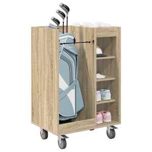 Golfová skříň s kolem Jednobarevný Sonoma dub 65 x 45 x 98 cm - obrázek 3