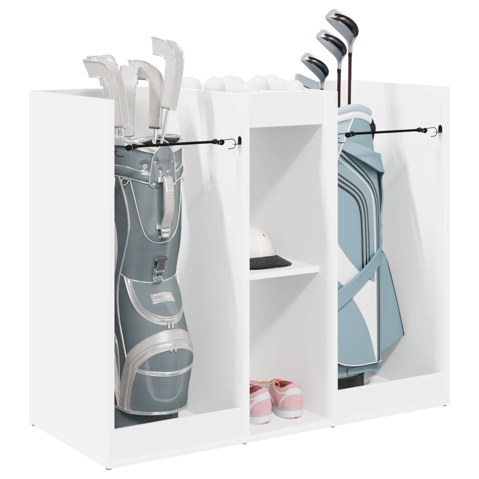 Thumbnail - vidaXL Golf Schrank Uni Weiß 102 x 45 x 85,5 cm