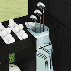 Golfová skříň Jednobarevný Černý dub 102 x 45 x 85,5 cm - obrázek 5