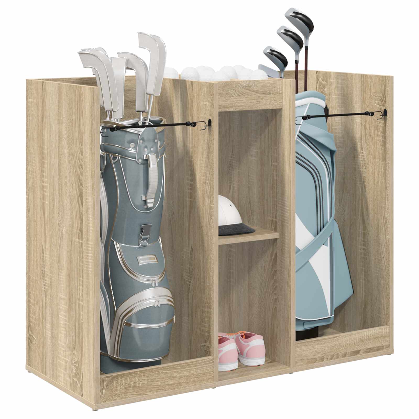 Thumbnail - vidaXL Golf Schrank Uni Sonoma-Eiche 102 x 45 x 85,5 cm