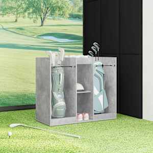 Golfová skříň Jednobarevný Betonově šedá 102 x 45 x 85,5 cm - obrázek 4