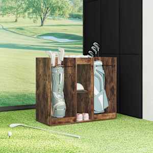 Golfová skříň Jednobarevný Kouřový dub 102 x 45 x 85,5 cm - obrázek 4