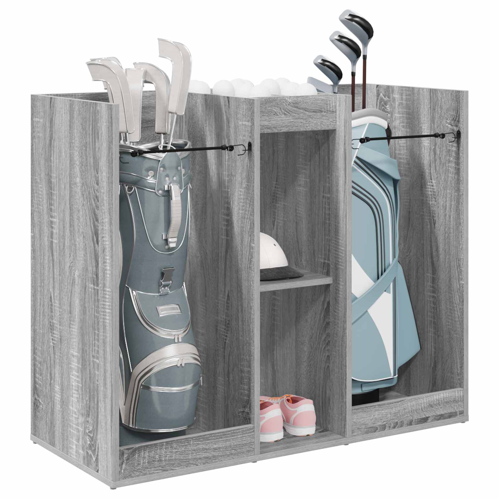 Thumbnail - vidaXL Golf Schrank Uni Graues Sonoma 102 x 45 x 85,5 cm