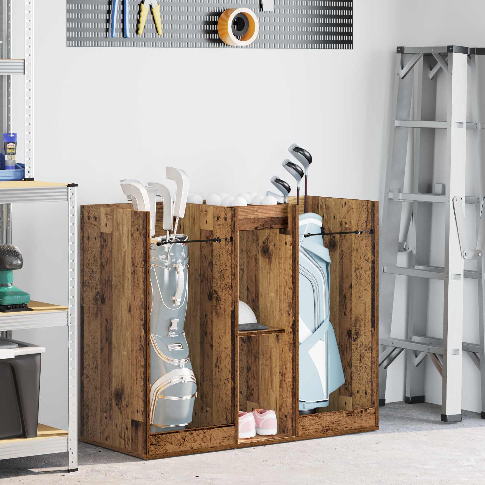 vidaXL Golf Schrank Uni Altholz 102 x 45 x 85,5 cm