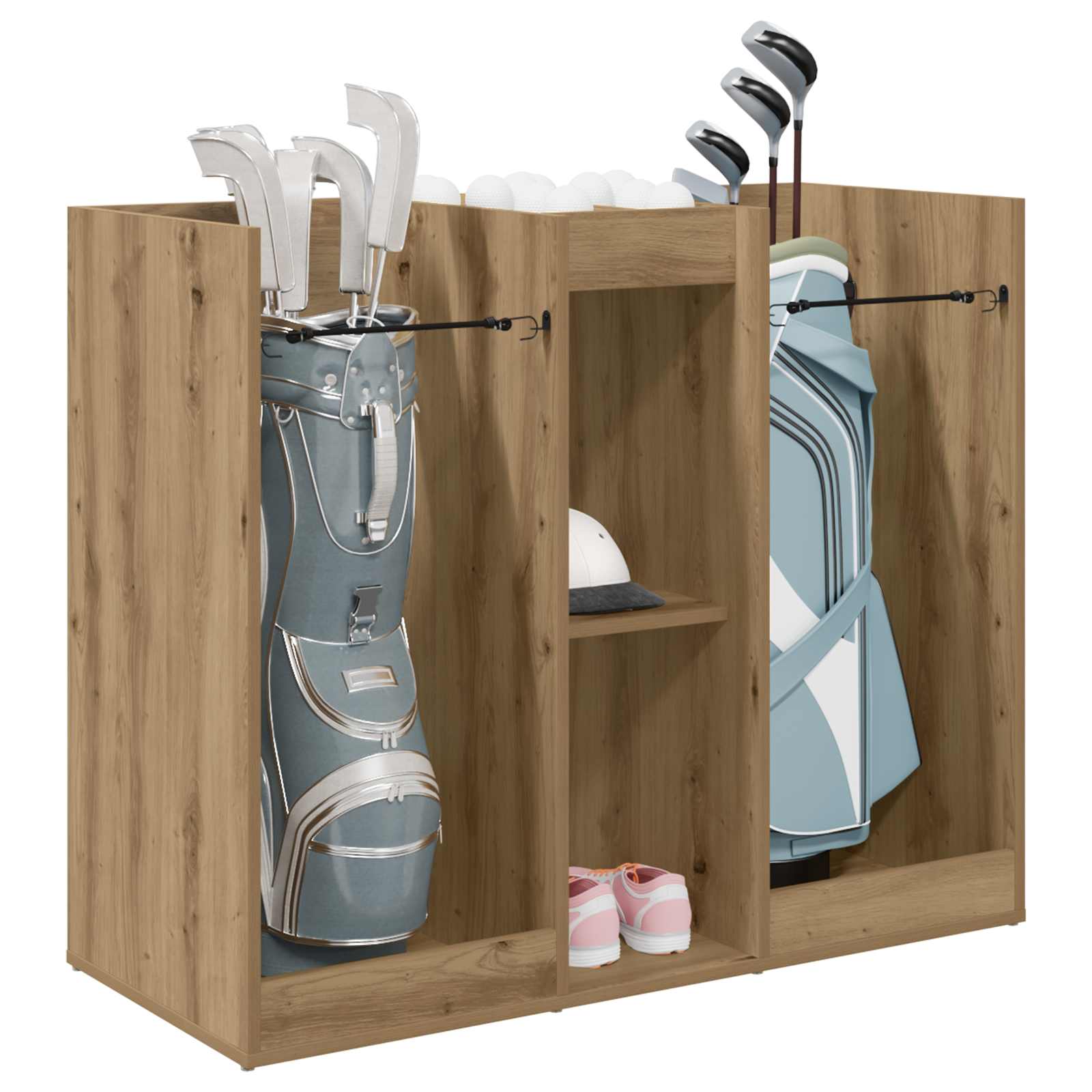Thumbnail - vidaXL Golf Schrank Uni Artisan-Eiche 102 x 45 x 85,5 cm