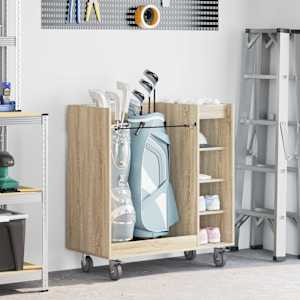 Golf omara s kolesom Enobarvno Sonoma hrast 90 x 45 x 98 cm