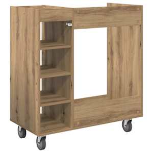 Golfová skříň s kolem Artisanový dub 90 x 45 x 98 cm - obrázek 8