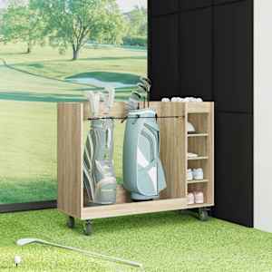 Golfová skříň s kolem Jednobarevný Sonoma dub 120 x 45 x 98 cm - obrázek 4