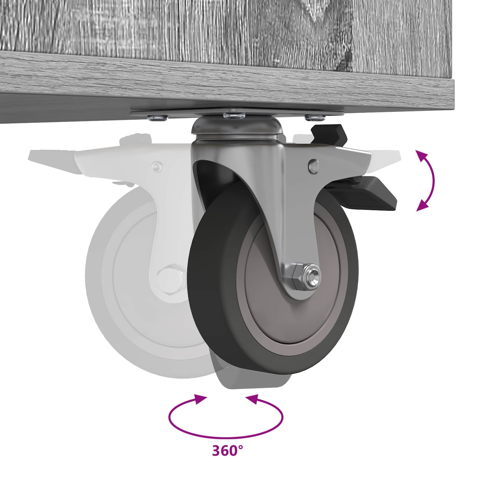 Golfu skapis ar riteni Pelēks Sonoma 120 x 45 x 98 cm