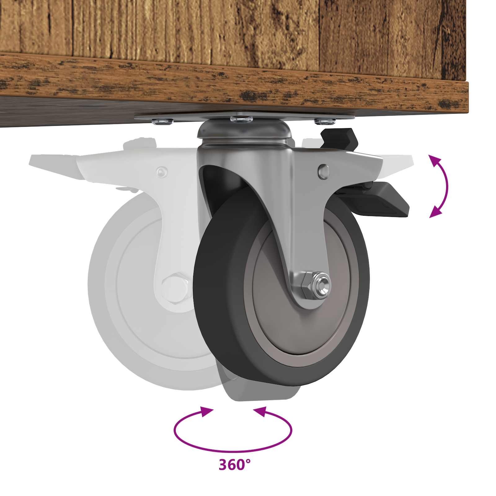 Golf omara s kolesom Enobarvno Star les 120 x 45 x 98 cm - slika 11