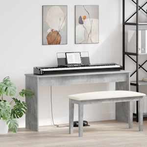Stojan na klávesy Betonově šedá 130 x 32 x 64 cm - obrázek 1
