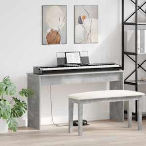 Stojalo za klaviature Betonsko siva 120 x 32 x 64 cm