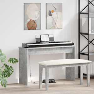 Stojan na klávesy Betonově šedá 100 x 32 x 64 cm - obrázek 1