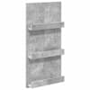 vidaXL Ajakirja riiul riiuliga Betoonhall 51 x 11 x 102 cm Tehispuit