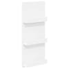 vidaXL Ajakirja riiul riiuliga Valge 43 x 11 x 102 cm Tehispuit