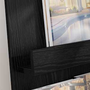 Regál na časopisy Černý dub 43 x 11 x 102 cm kompozitní dřevo - obrázek 4