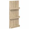 vidaXL Ajakirja riiul riiuliga Sonoma tamm 43 x 11 x 102 cm Tehispuit